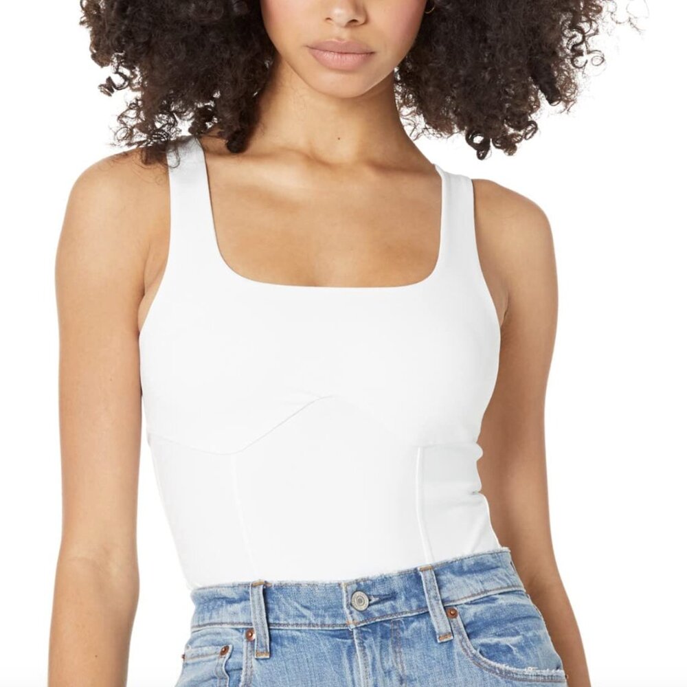 Double-Layered Seamless Fabric Corset Bodysuit